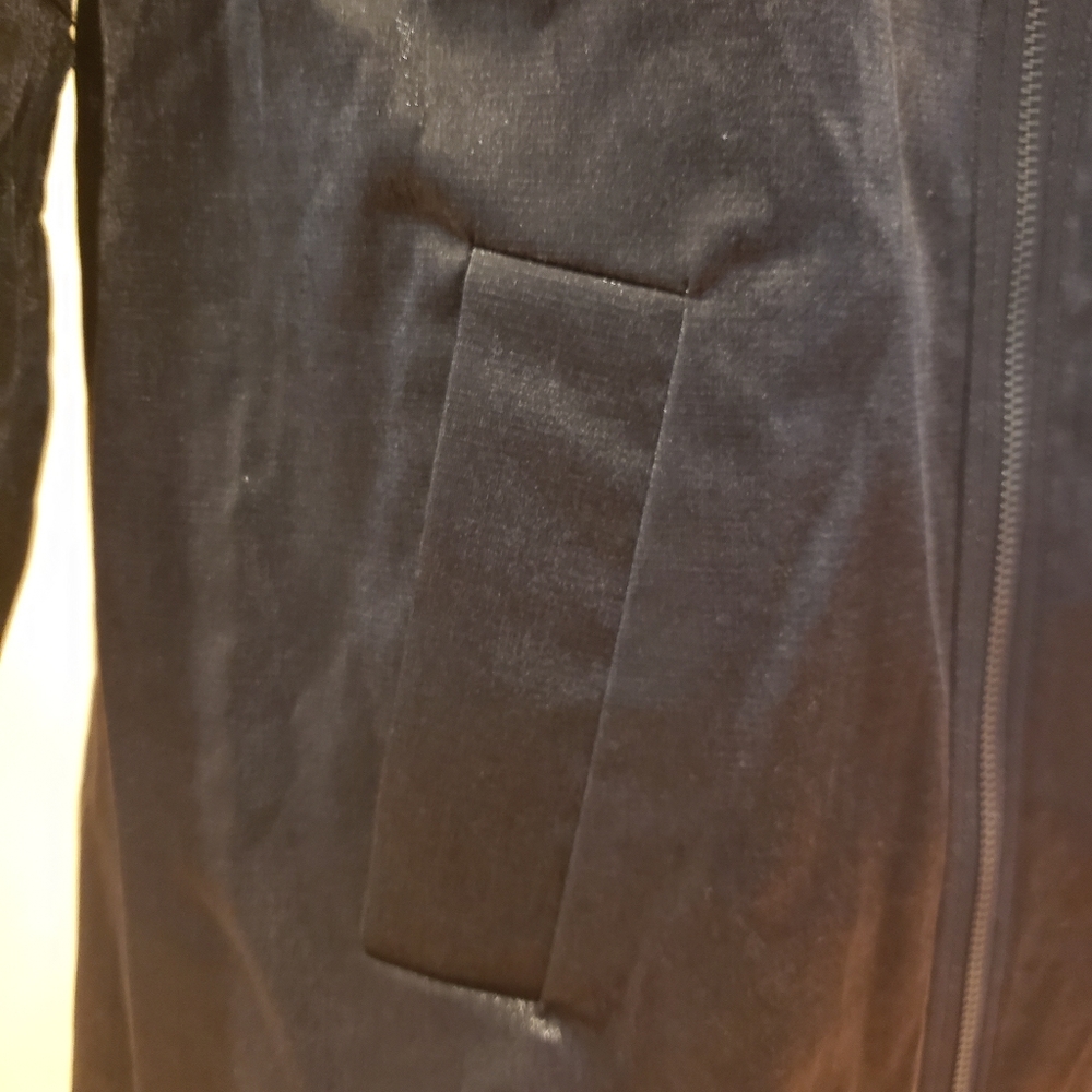 Kensie Black Satin Collared Jacket - Picture 5 of 12